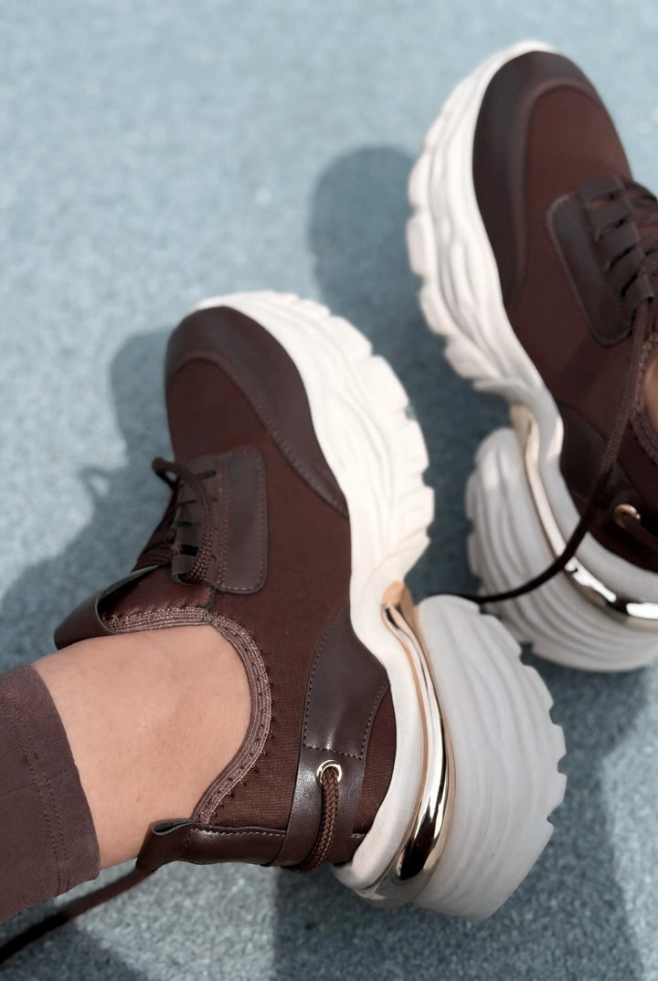 Solin Kadın Spor Ayakkabı Acıkahve - ILOVESHOES