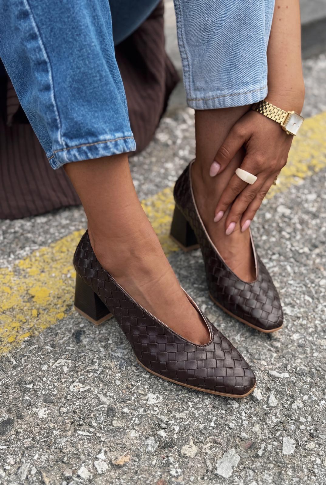 Torben Topuklu Ayakkabı Acıkahve Mat Deri - ILOVESHOES