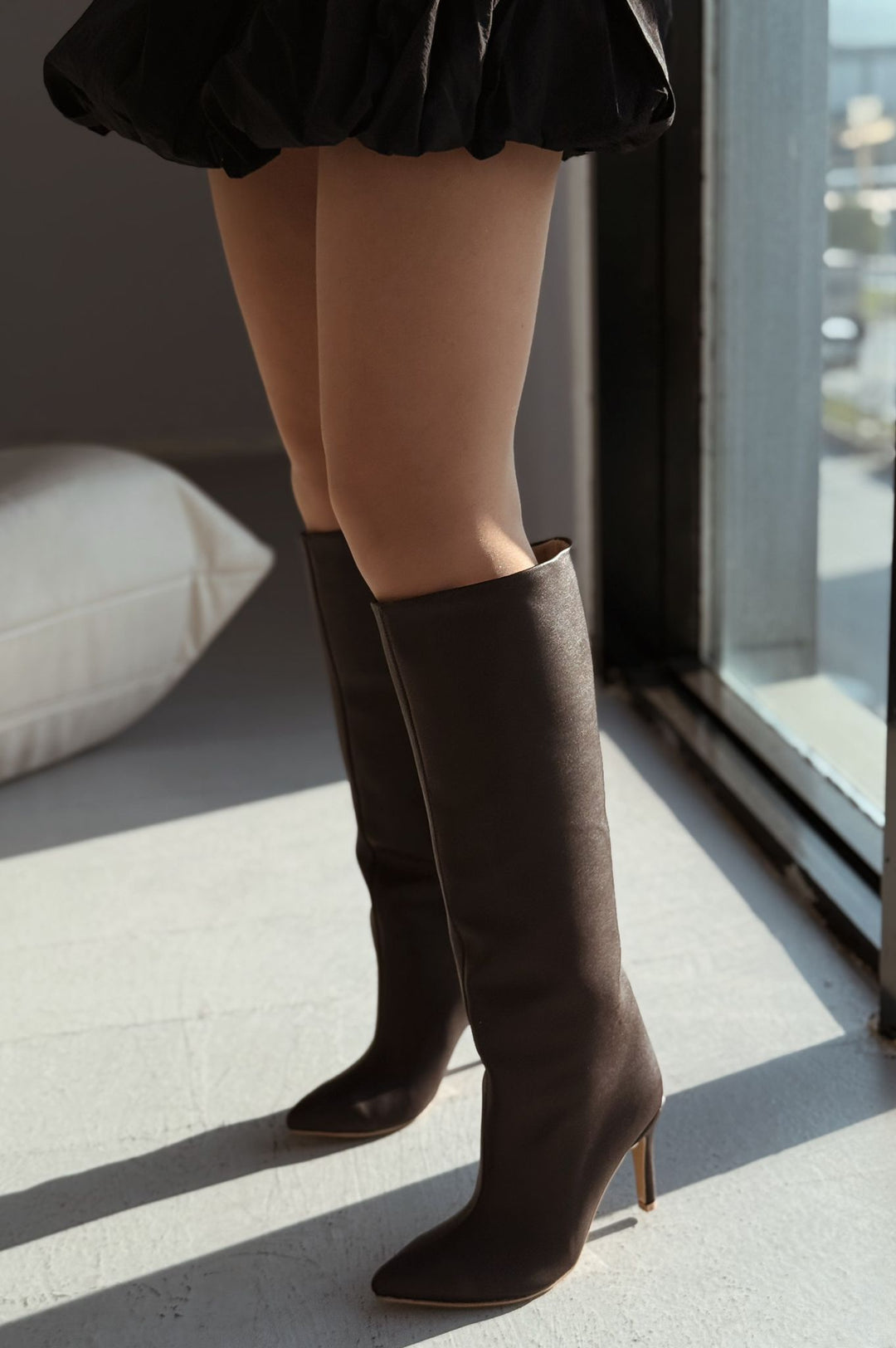 Oslanna Kahverengi Deri Günlük Kadın Çizme - ILOVESHOES