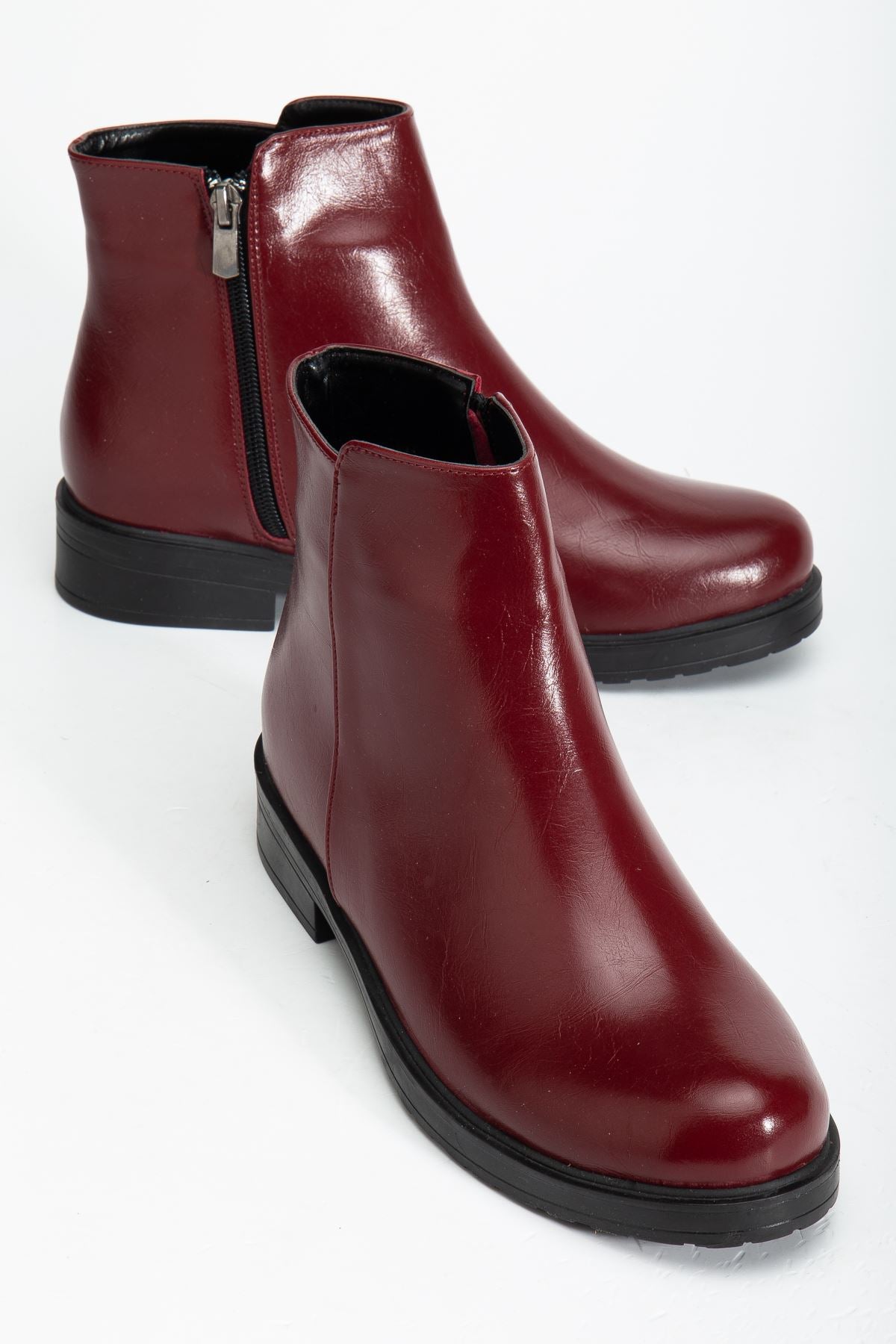 Elvoris BordoFermuarlı Günlük Kadın Bot - ILOVESHOES