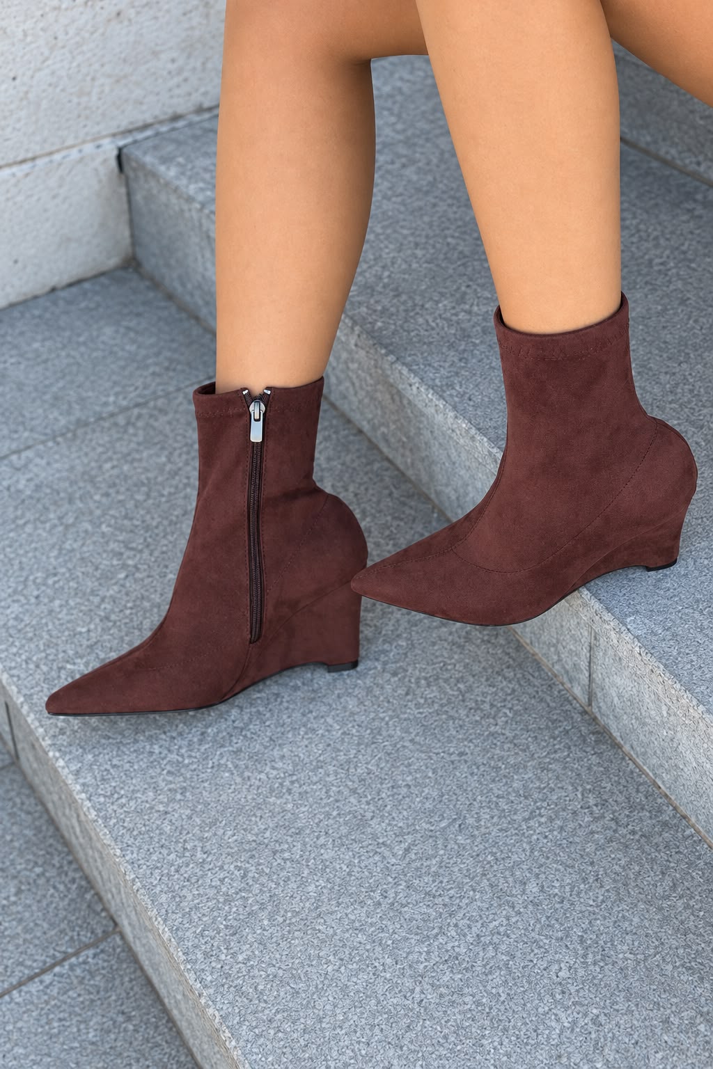 Avelra Acı Kahve Süet Kadın Bot - ILOVESHOES