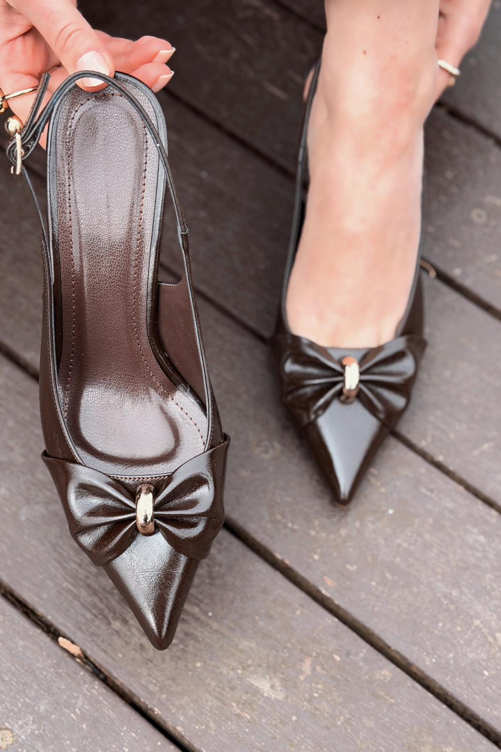 Lorvani Dark Brown Matte Leather Women&