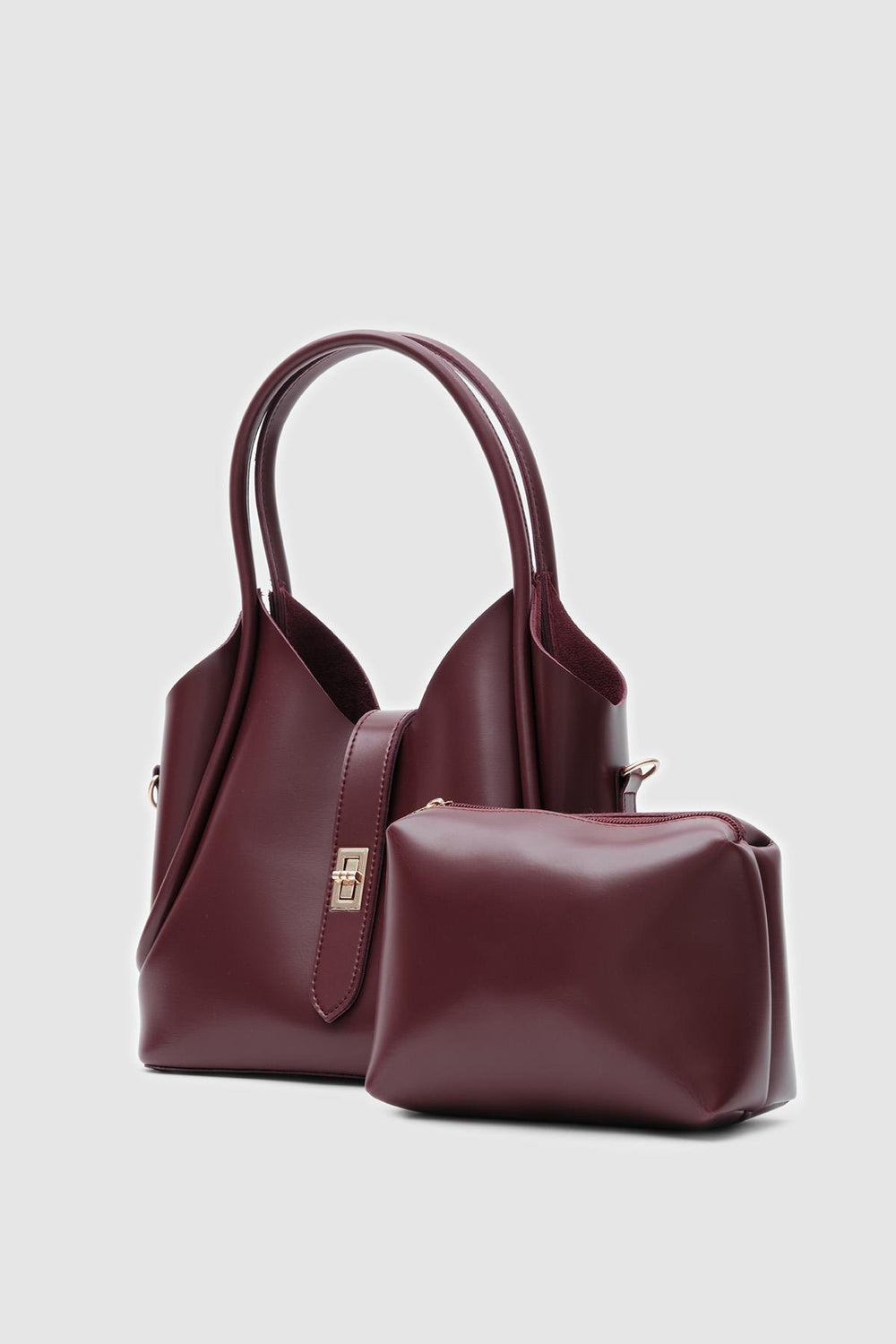 Brilena Kadın El ve Çapraz Çanta Bordo - ILOVESHOES