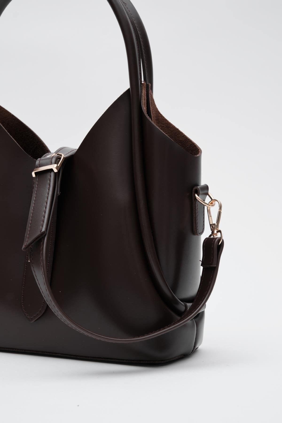 Brilena Kadın El ve Çapraz Çanta Acıkahve - ILOVESHOES