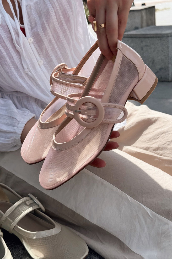 Cyreya File Pudra Toka Detaylı Mary Jane - ILOVESHOES