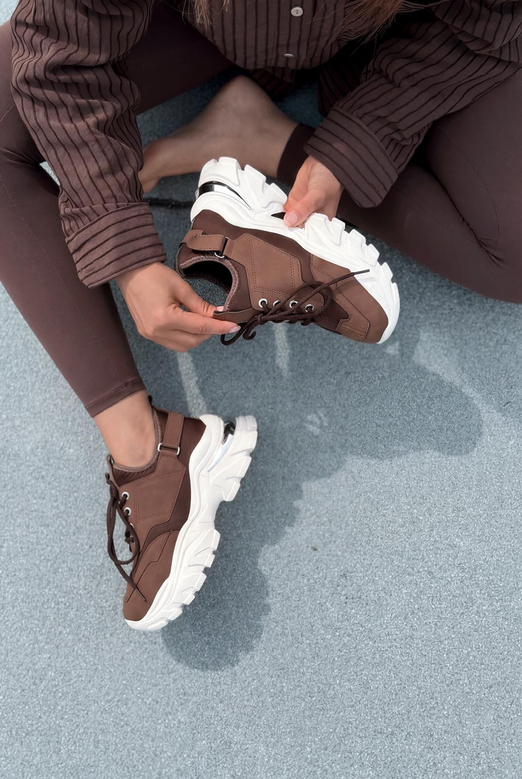 Delorin kadın Spor Ayakkabı Acıkahve - ILOVESHOES