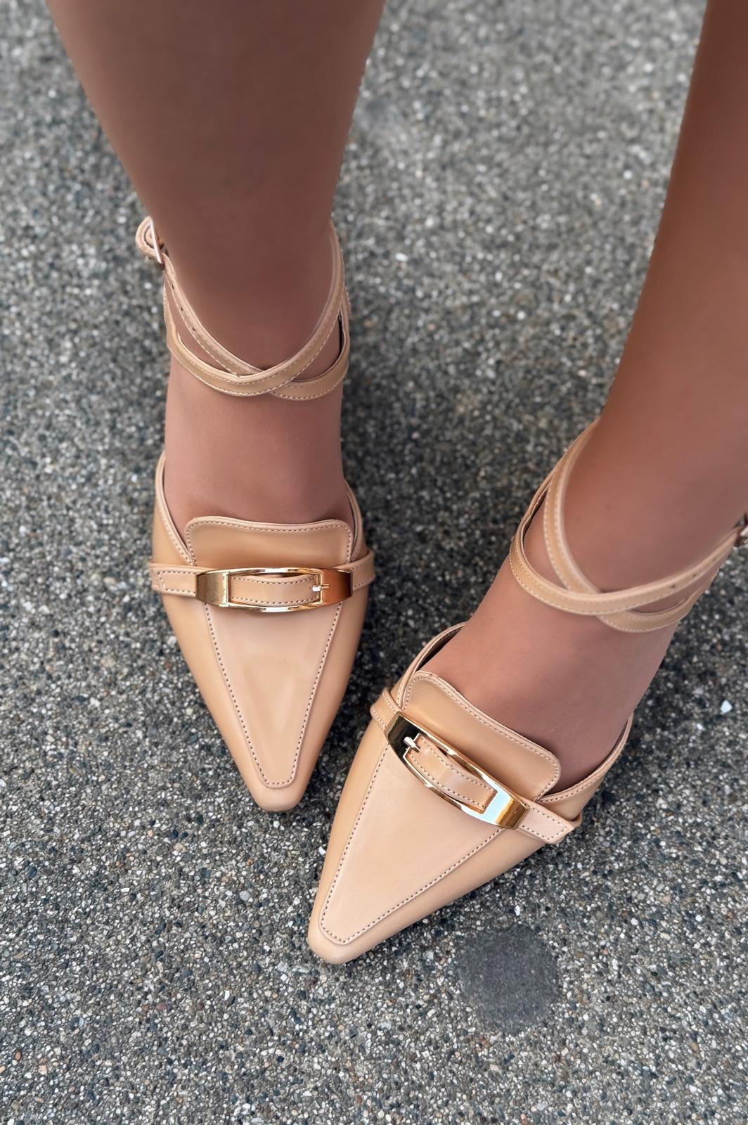 Vorno Nude Matte Leather Women&