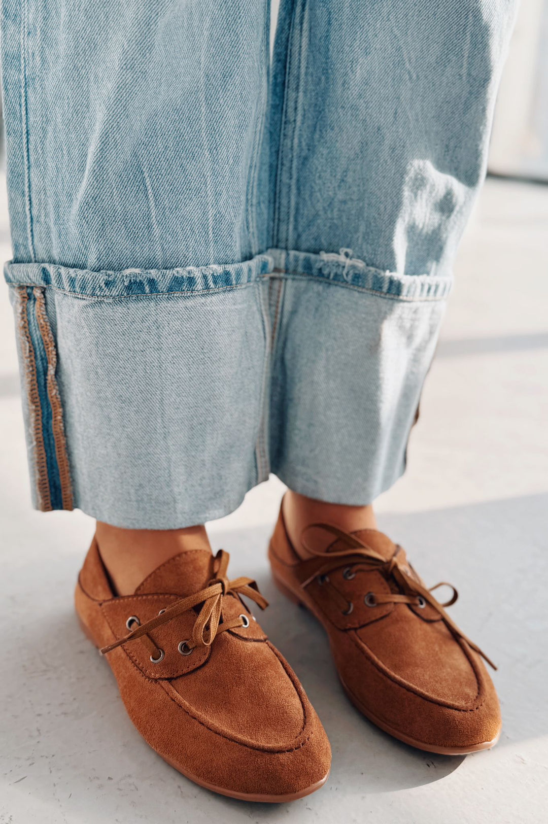 Maltra Kadın Oxford Ayakkabı Taba Süet - ILOVESHOES