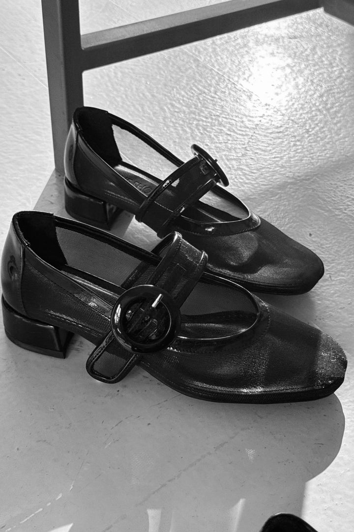 Cyreya File Siyah Toka Detaylı Mary Jane - ILOVESHOES