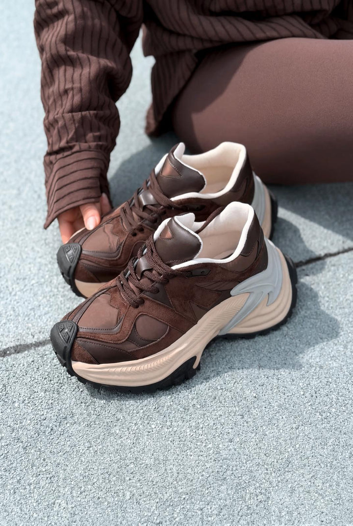 Leriva Kadın Spor Ayakkabı Acıkahve - ILOVESHOES