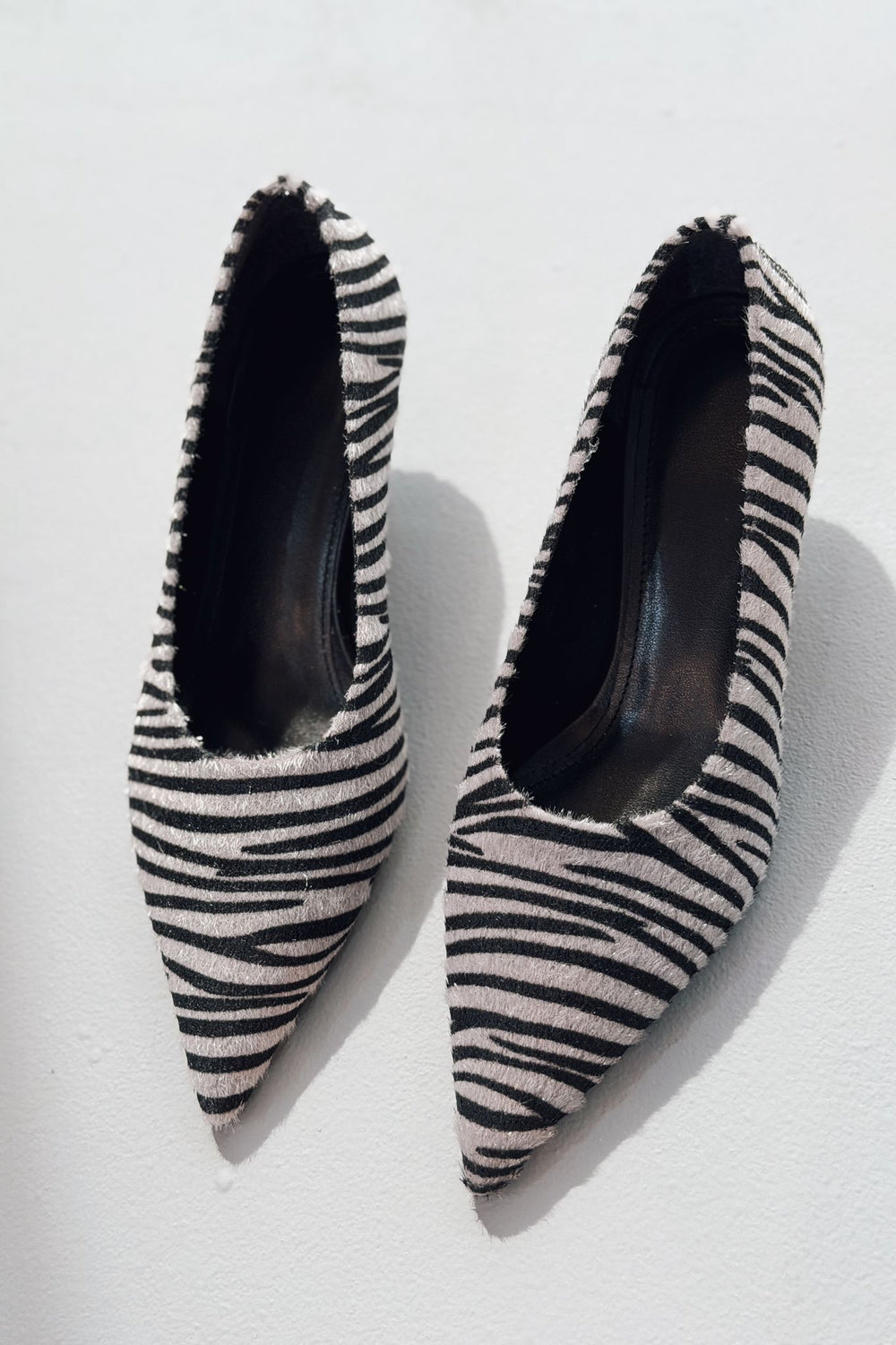 Molven Stiletto Gri Tay Tüyü - ILOVESHOES