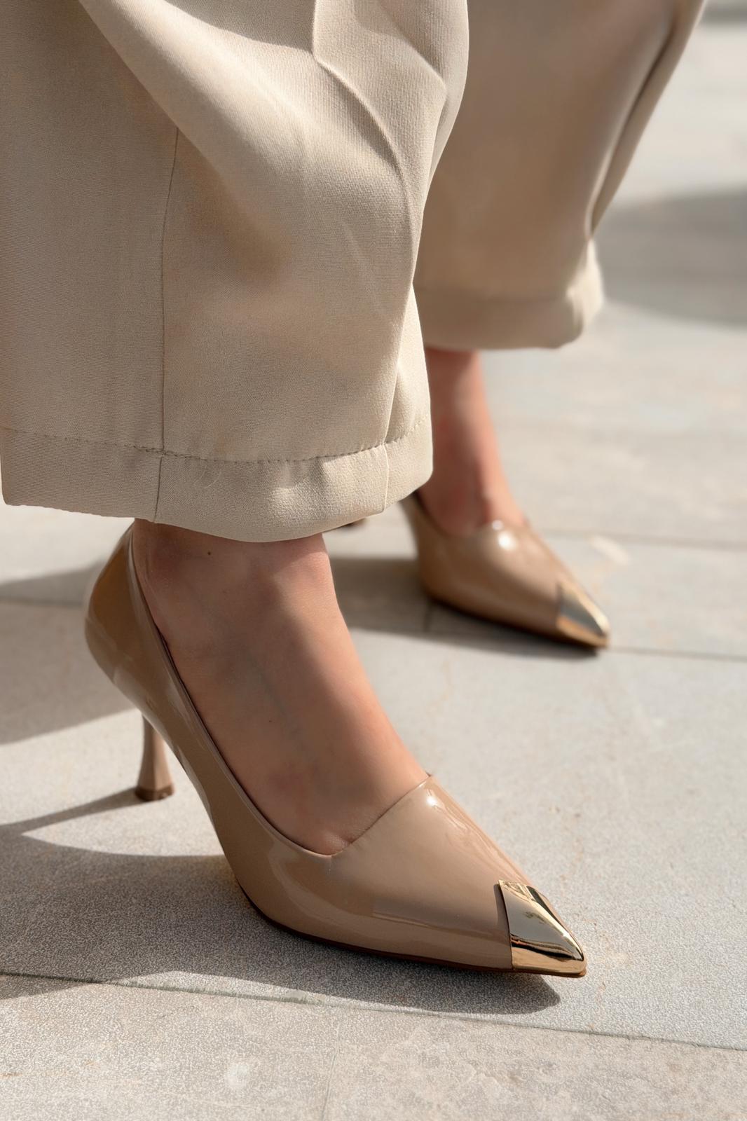 Noctra Stiletto Nude Rugan - ILOVESHOES