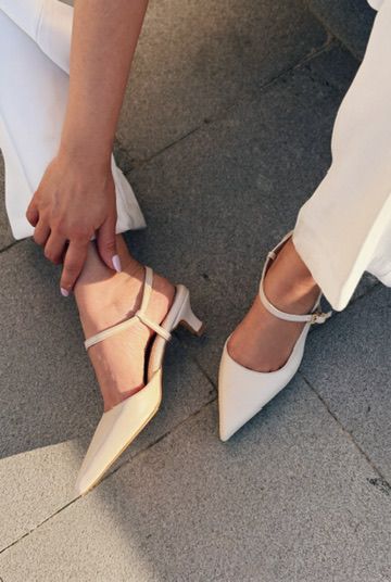 Torev Bej Mat Deri Kadın Stiletto
