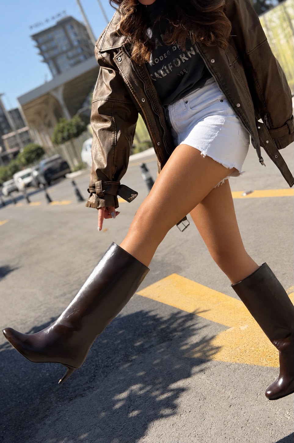 Elvars Acı Kahve Mat Deri Kadın Çizme - ILOVESHOES