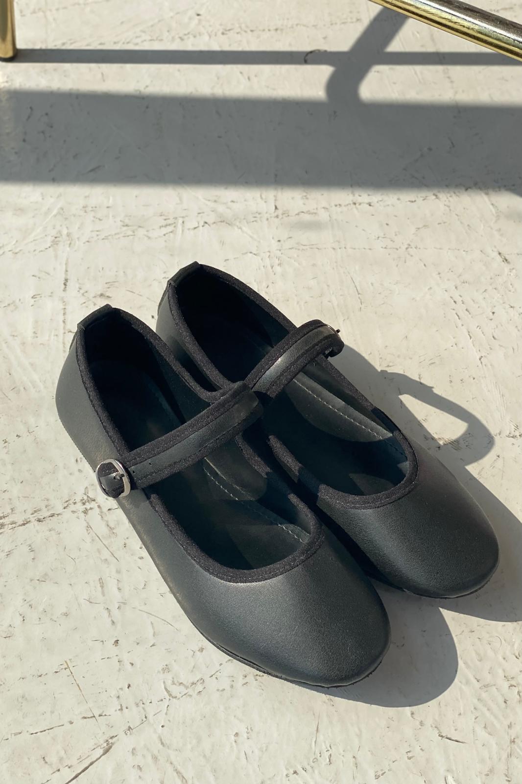 Vosinta Mat Deri Mary Jane Babet Siyah - ILOVESHOES