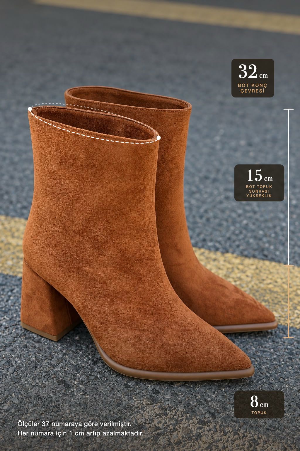 Vordax Taba Süet Tak Çıkar Bot Çizme - ILOVESHOES
