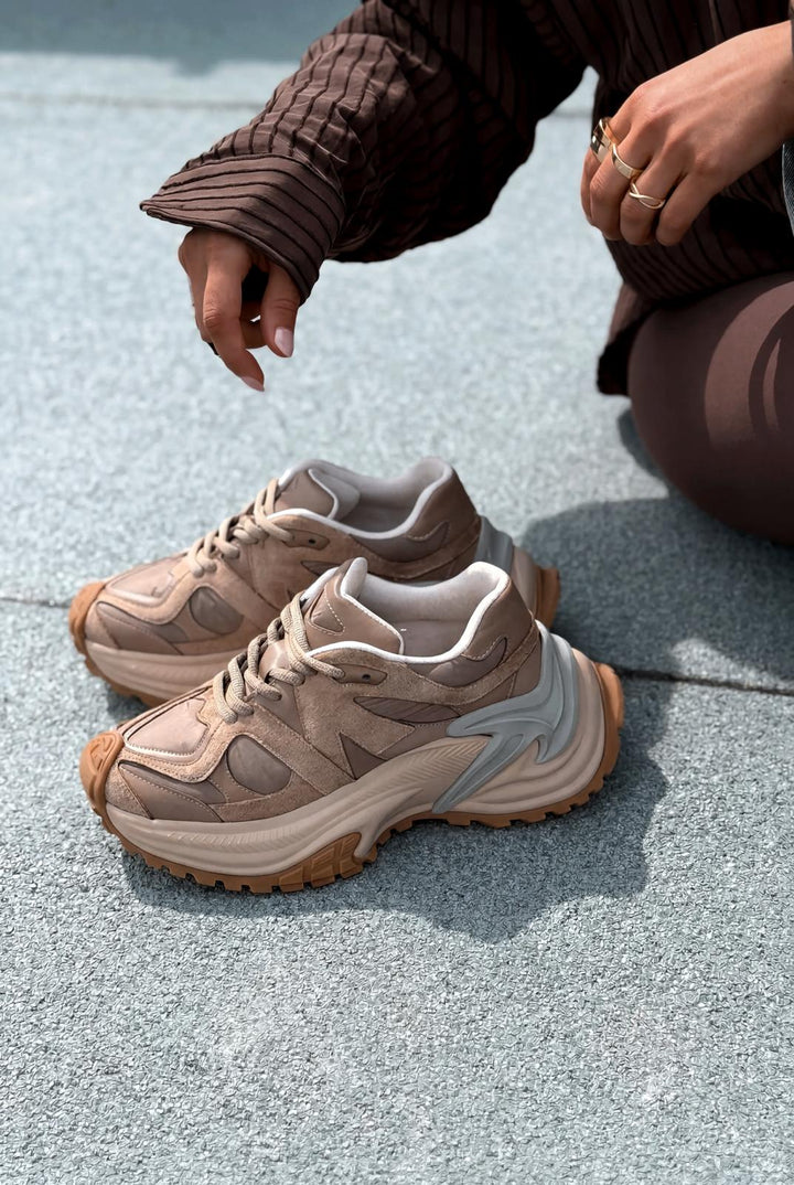 Leriva Kadın Spor Ayakkabı Vizon - ILOVESHOES