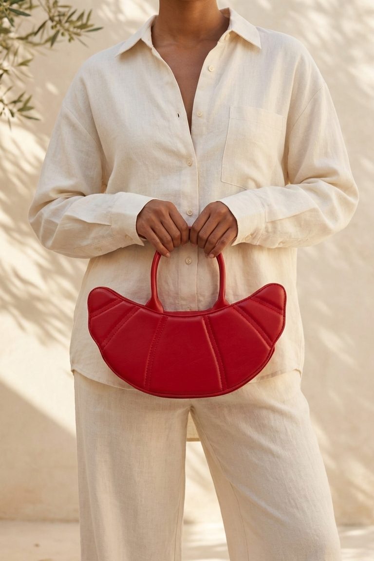 Tavio Kırmızı Mat Deri Kadın Kol Çantası
