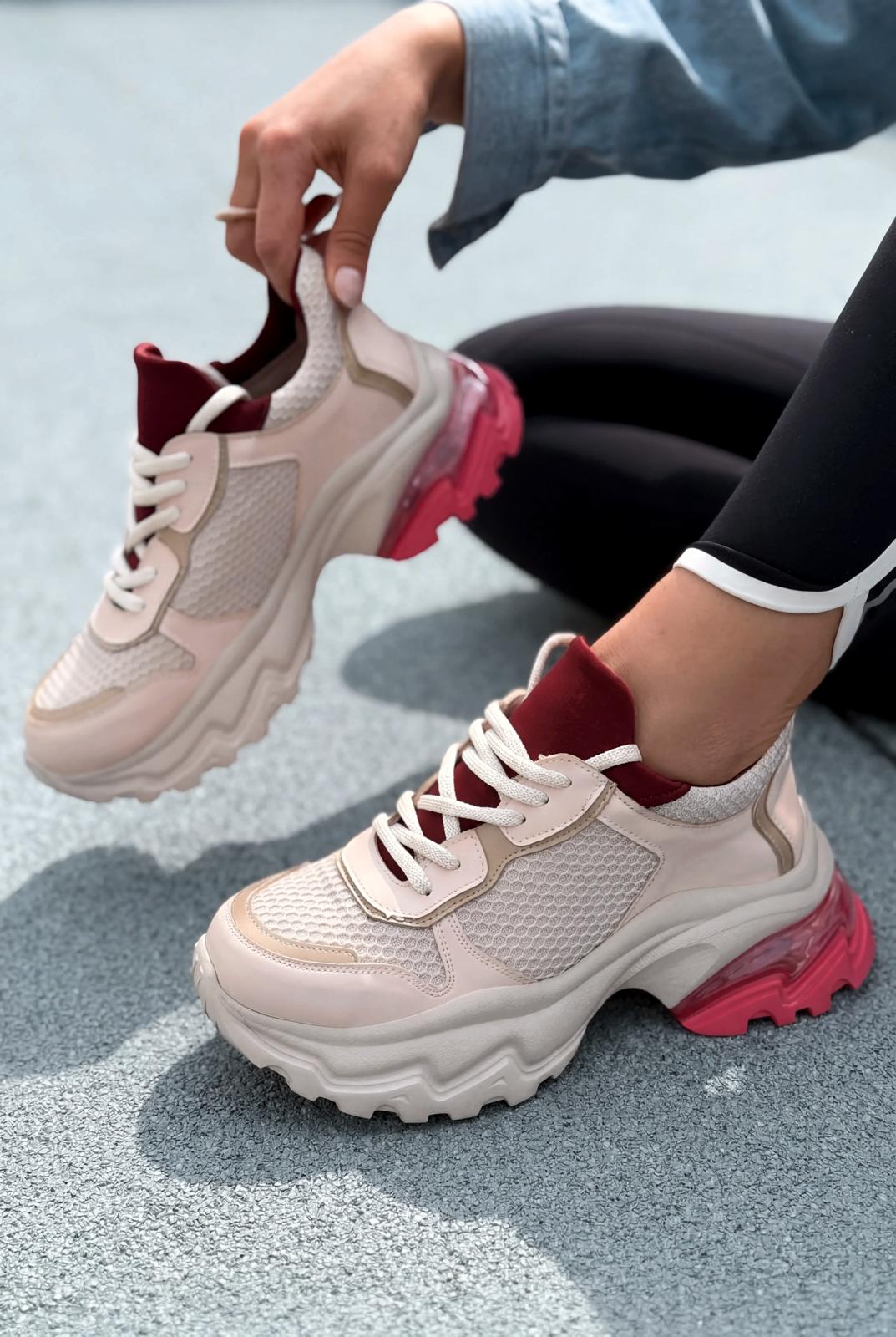 Meris Kadın Spor Ayakkabı Pembe - ILOVESHOES