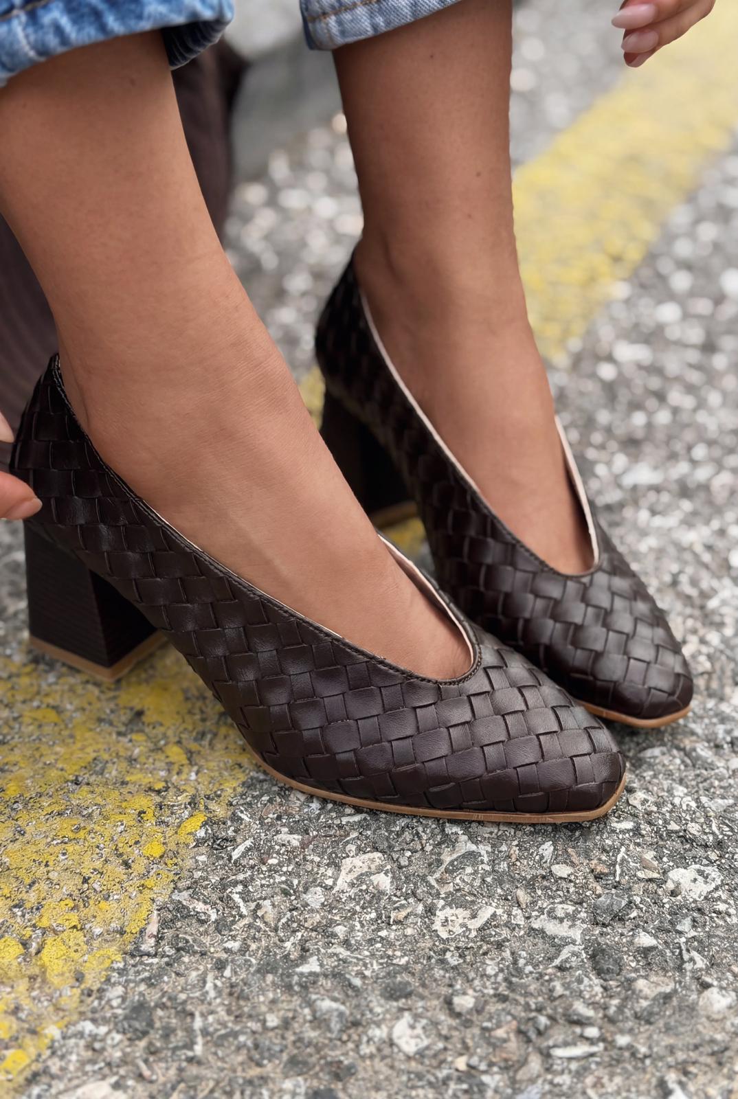 Torben Topuklu Ayakkabı Acıkahve Mat Deri - ILOVESHOES