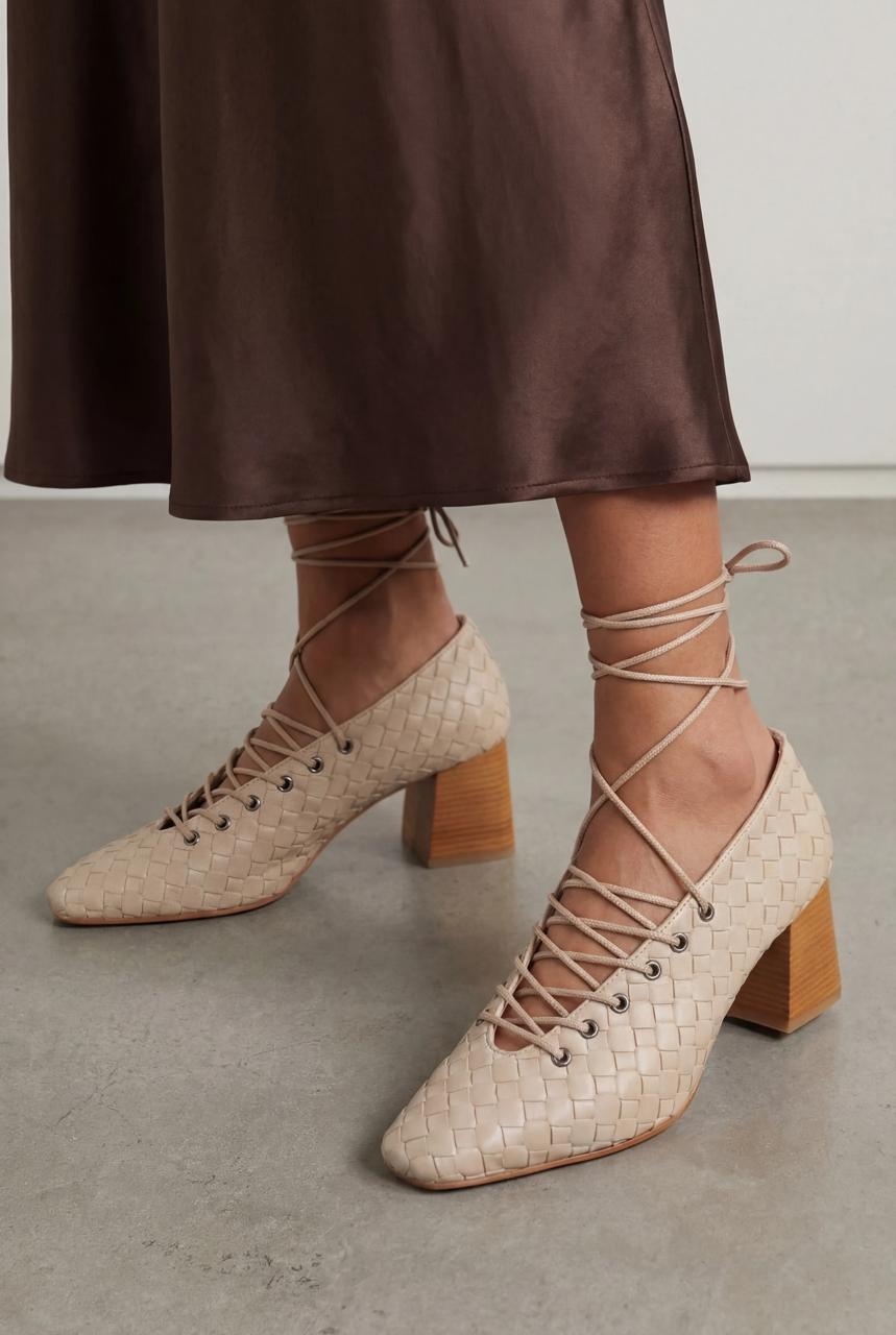 Temora Topuklu Ayakkabı Bej Mat Deri - ILOVESHOES