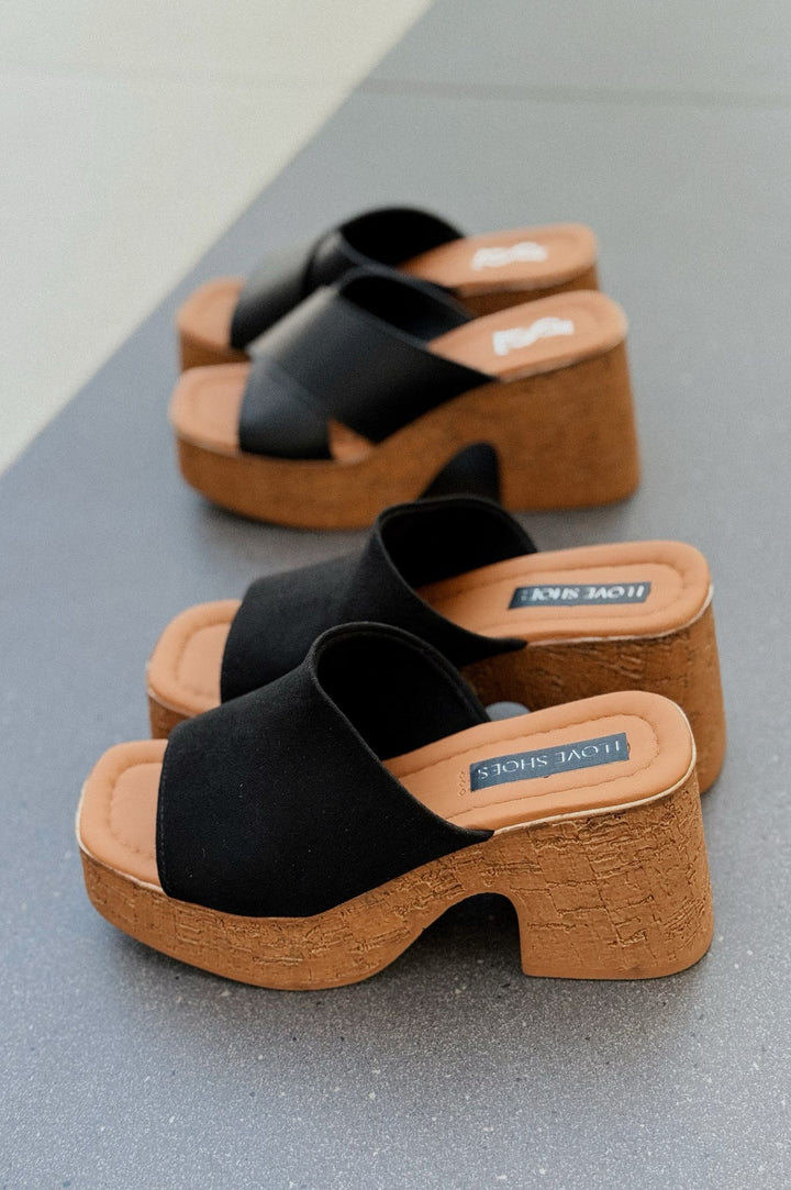 Velseya Süet Siyah Kadın Topuklu Terlik - ILOVESHOES