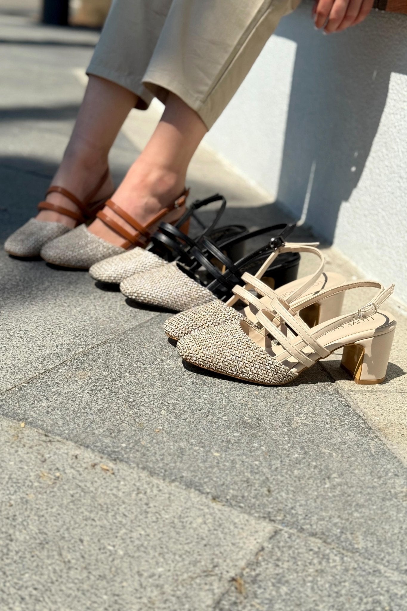 Marlo Mat Deri Bej Hasır Detaylı Mary Jane - ILOVESHOES