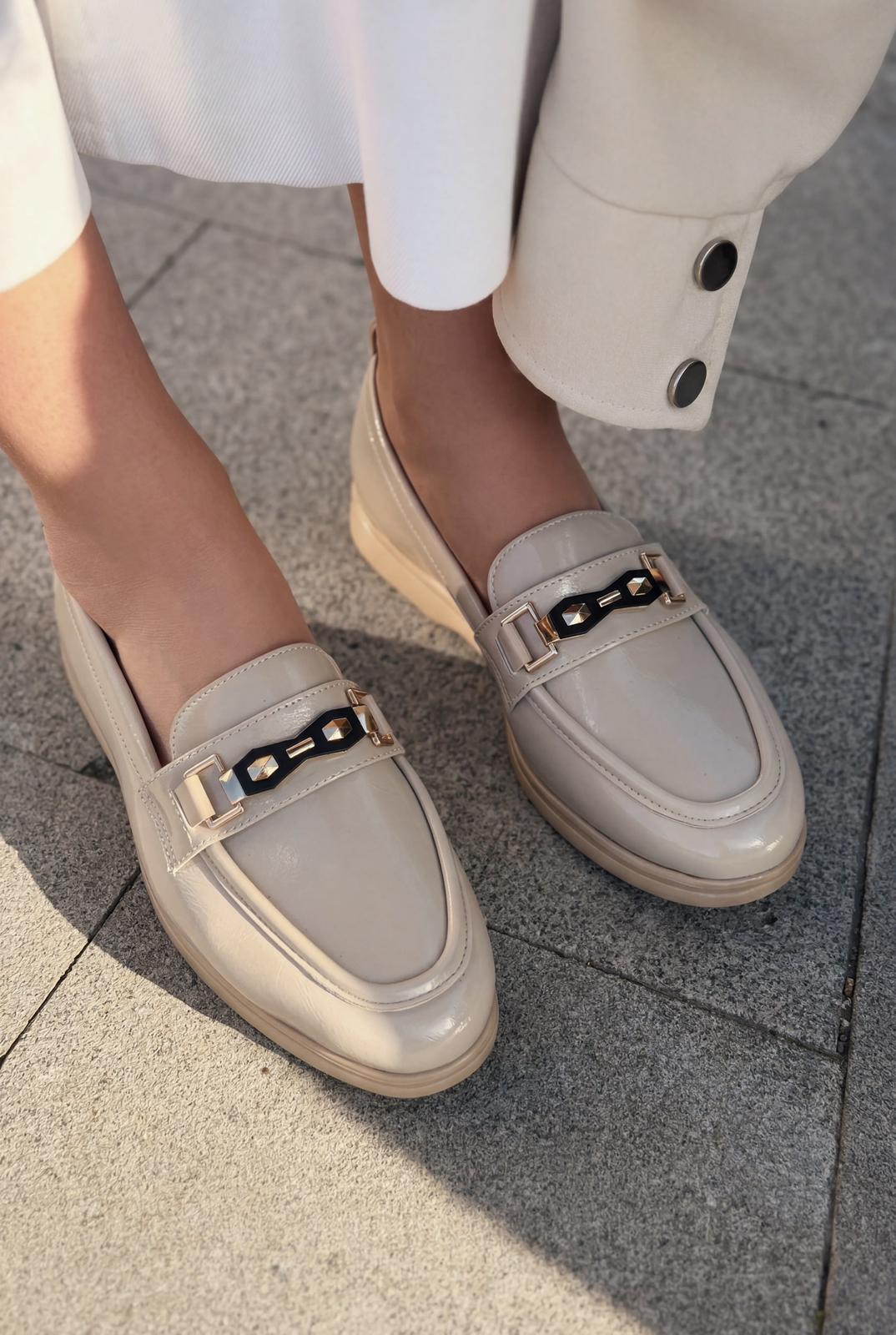Torel Kadın Loafer Bej Rugan - ILOVESHOES