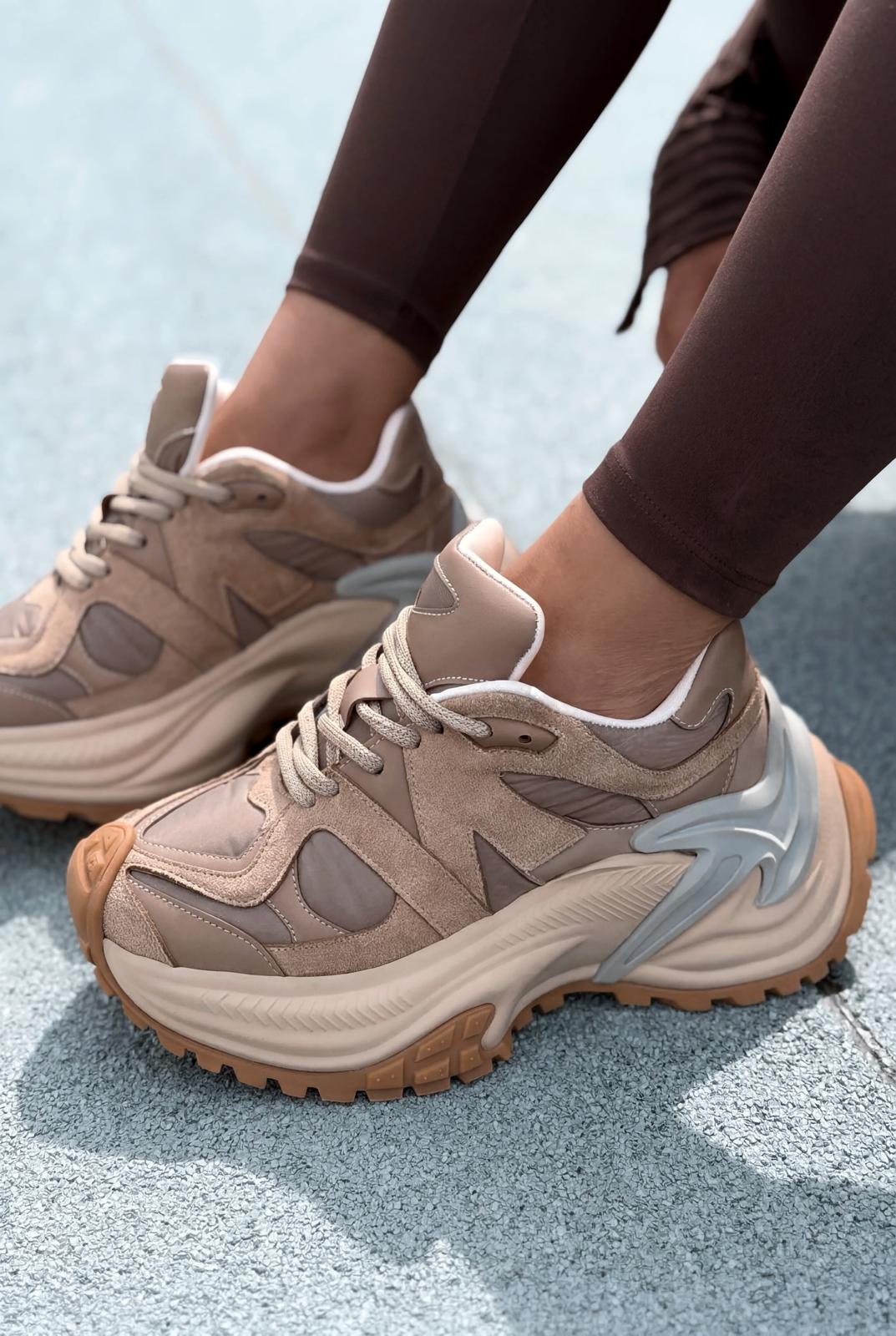 Leriva Kadın Spor Ayakkabı Vizon - ILOVESHOES