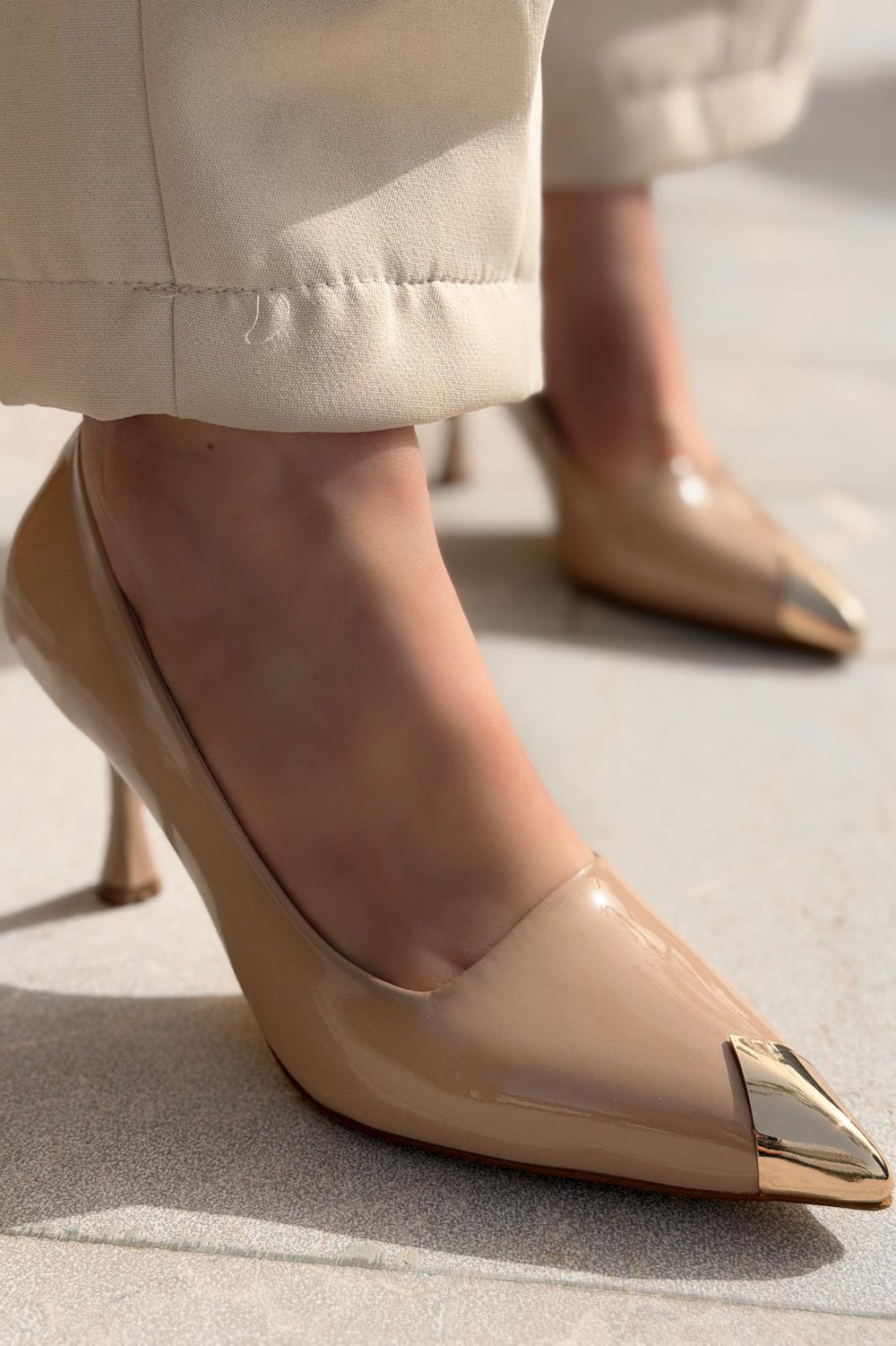 Noctra Stiletto Nude Rugan - ILOVESHOES