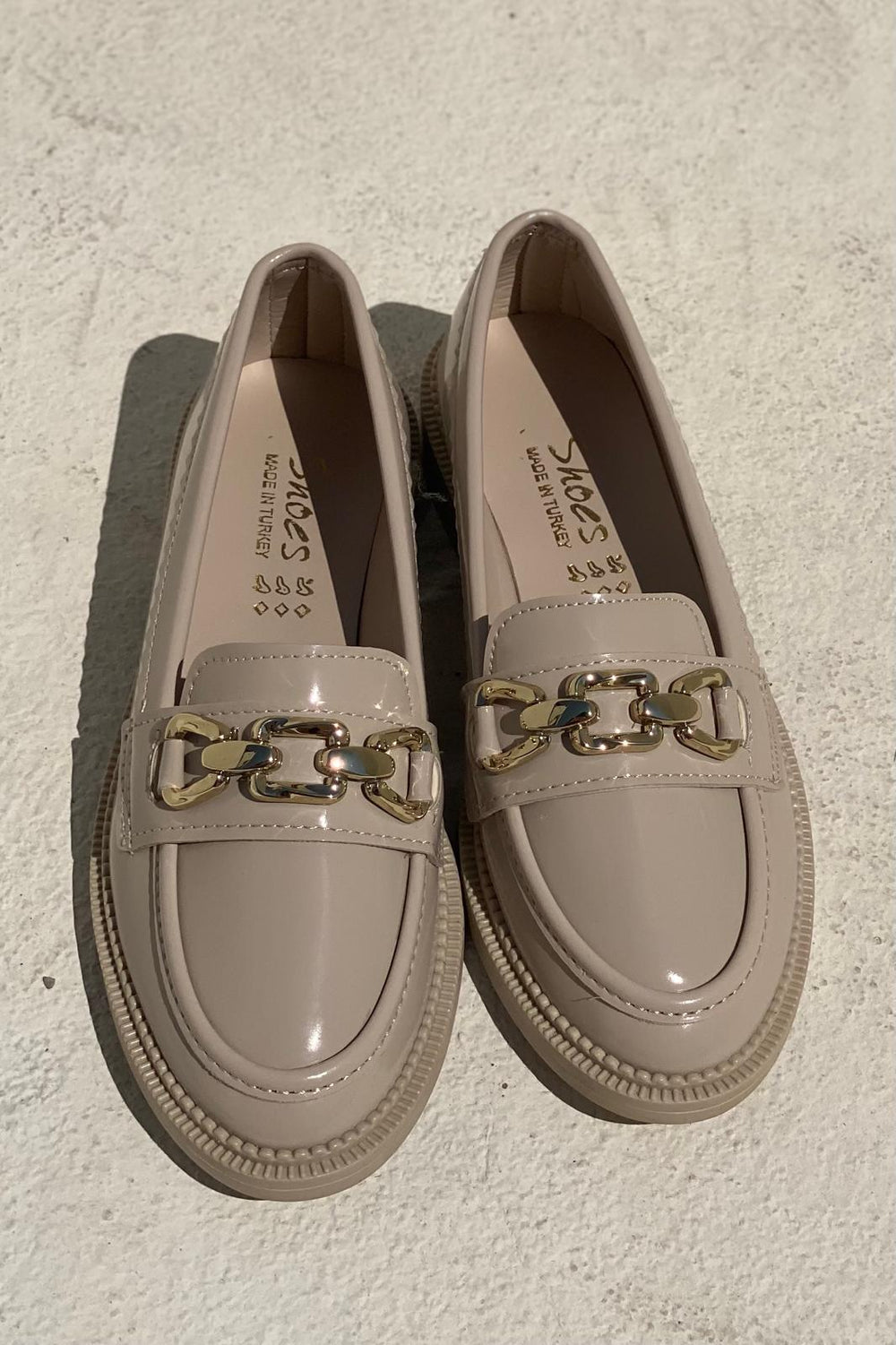 Kasto Rugan Bej Kadın Loafer - ILOVESHOES