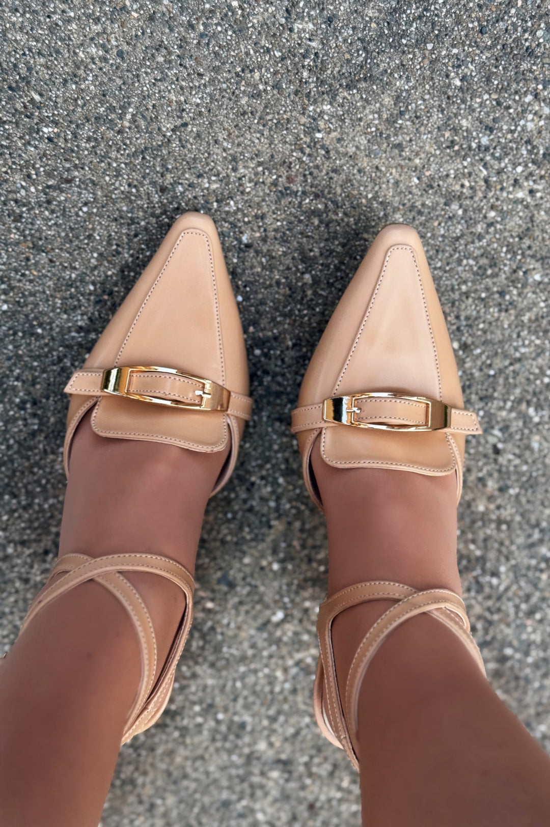 Vorno Nude Matte Leather Women&