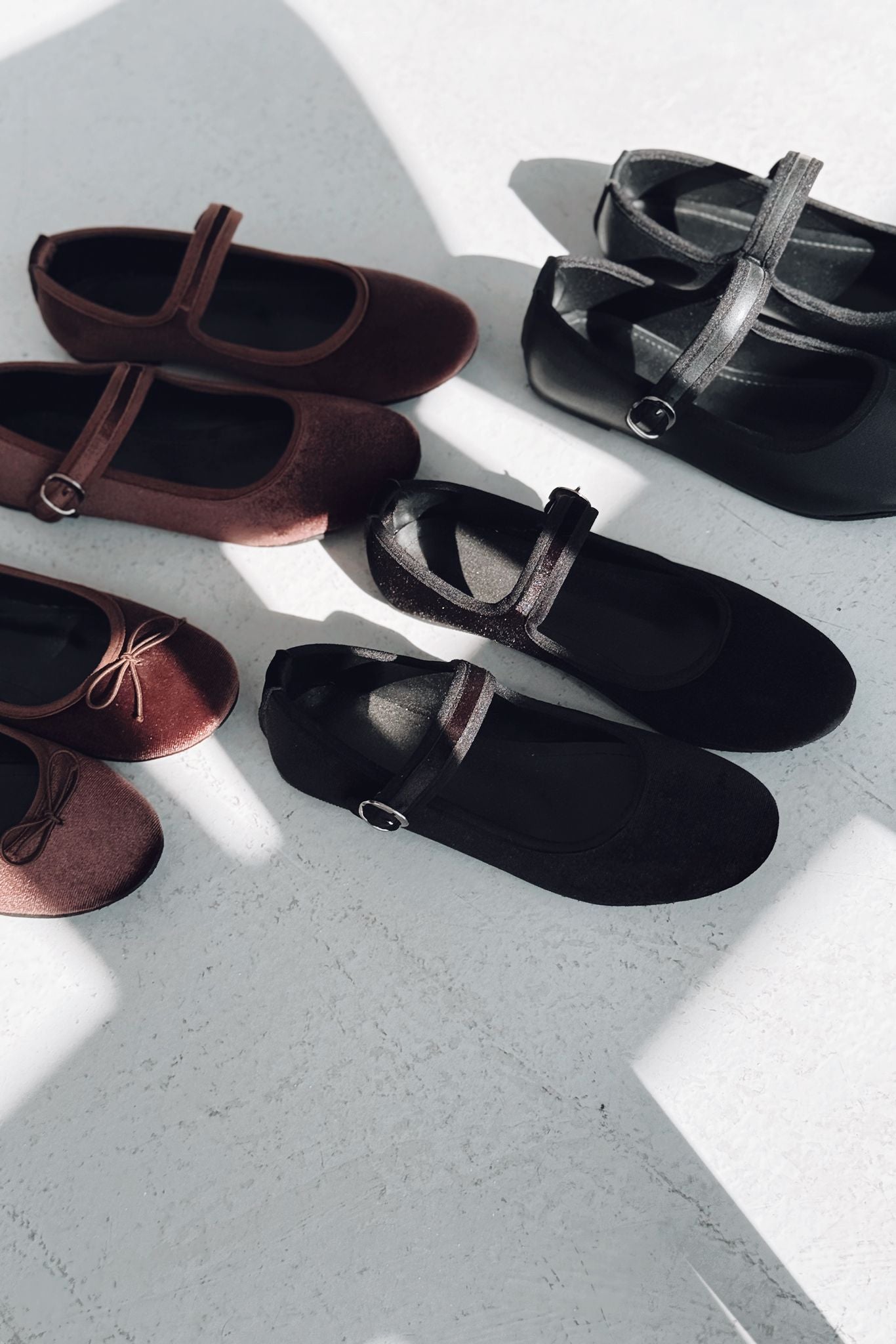 Vosinta Kadife Mary Jane Babet Siyah - ILOVESHOES