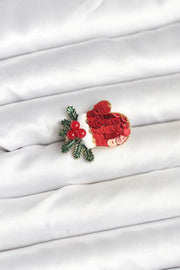 ILS - 1074 Kadın Broş Yılbaşı Eldiveni - ILOVESHOES