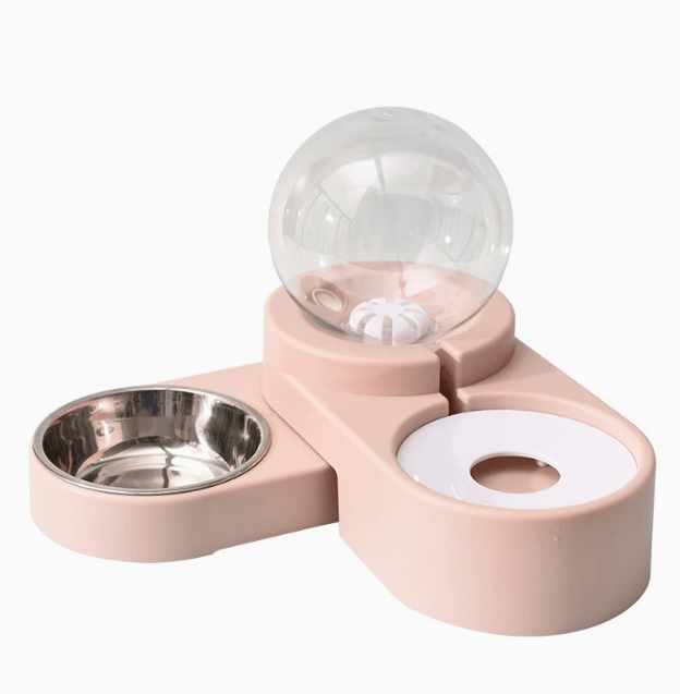 Automatic Pet Dog Cat Feeder with Fountain 1.8L Bowl - ILOVESHOES
