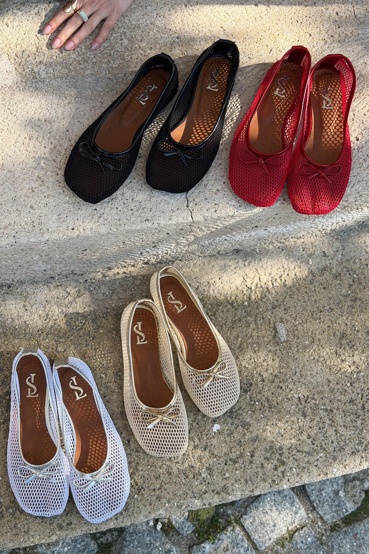 Torina Kadın Babet Siyah File - ILOVESHOES