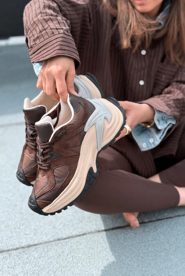 Leriva Kadın Spor Ayakkabı Acıkahve - ILOVESHOES