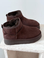 Leonar Kadın İçi Tüylü Bot Acıkahve Süet - ILOVESHOES