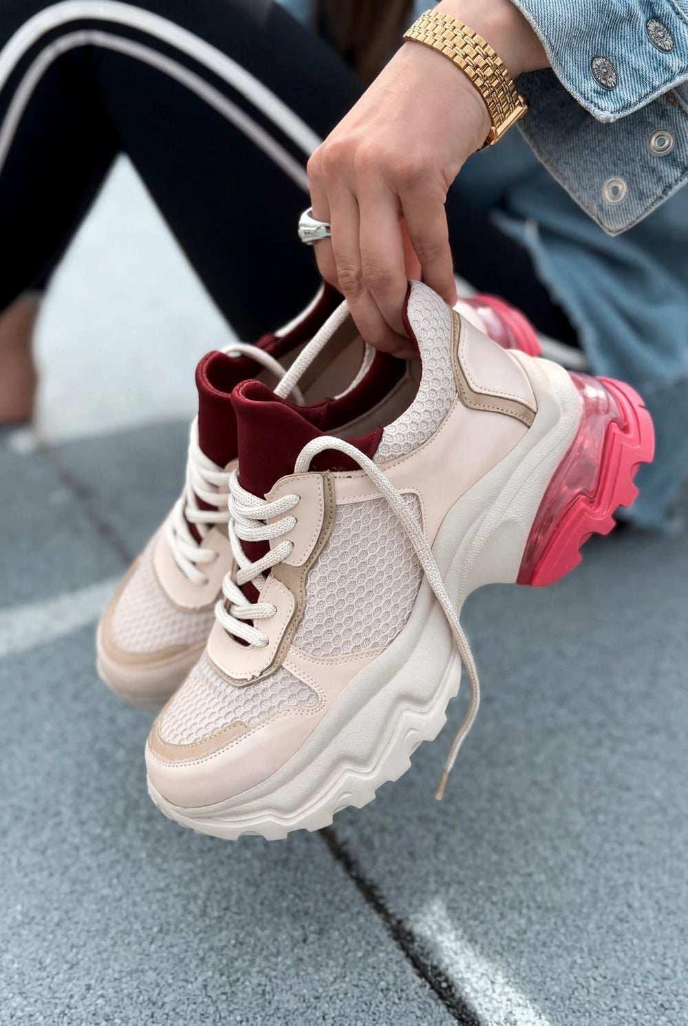 Meris Kadın Spor Ayakkabı Pembe - ILOVESHOES