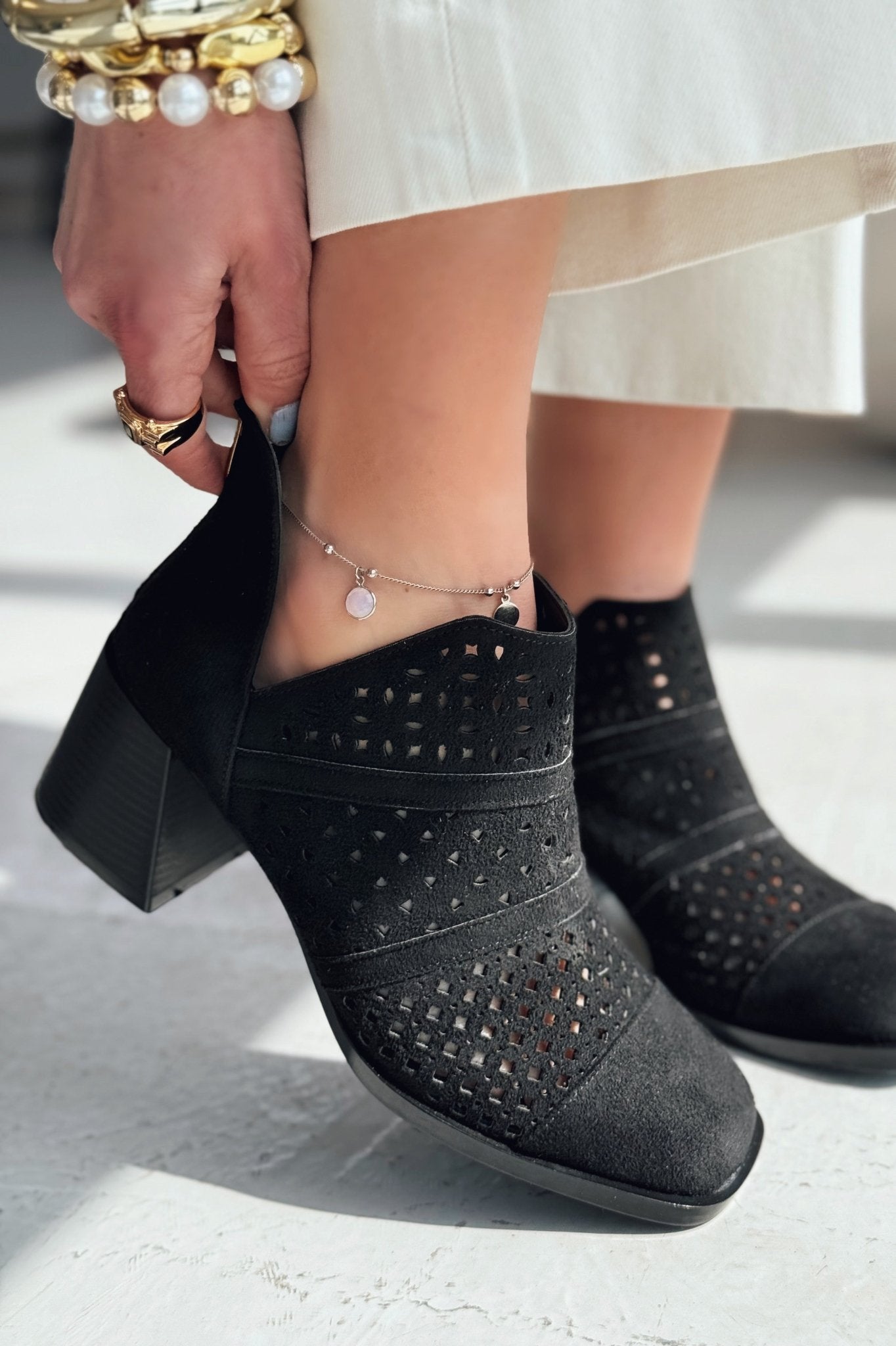 Zayrond Süet Kovboy Yazlık Bot Siyah - ILOVESHOES