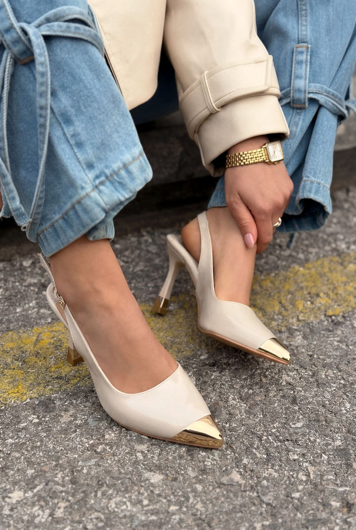 Sarnok Stiletto Nude Rugan - ILOVESHOES