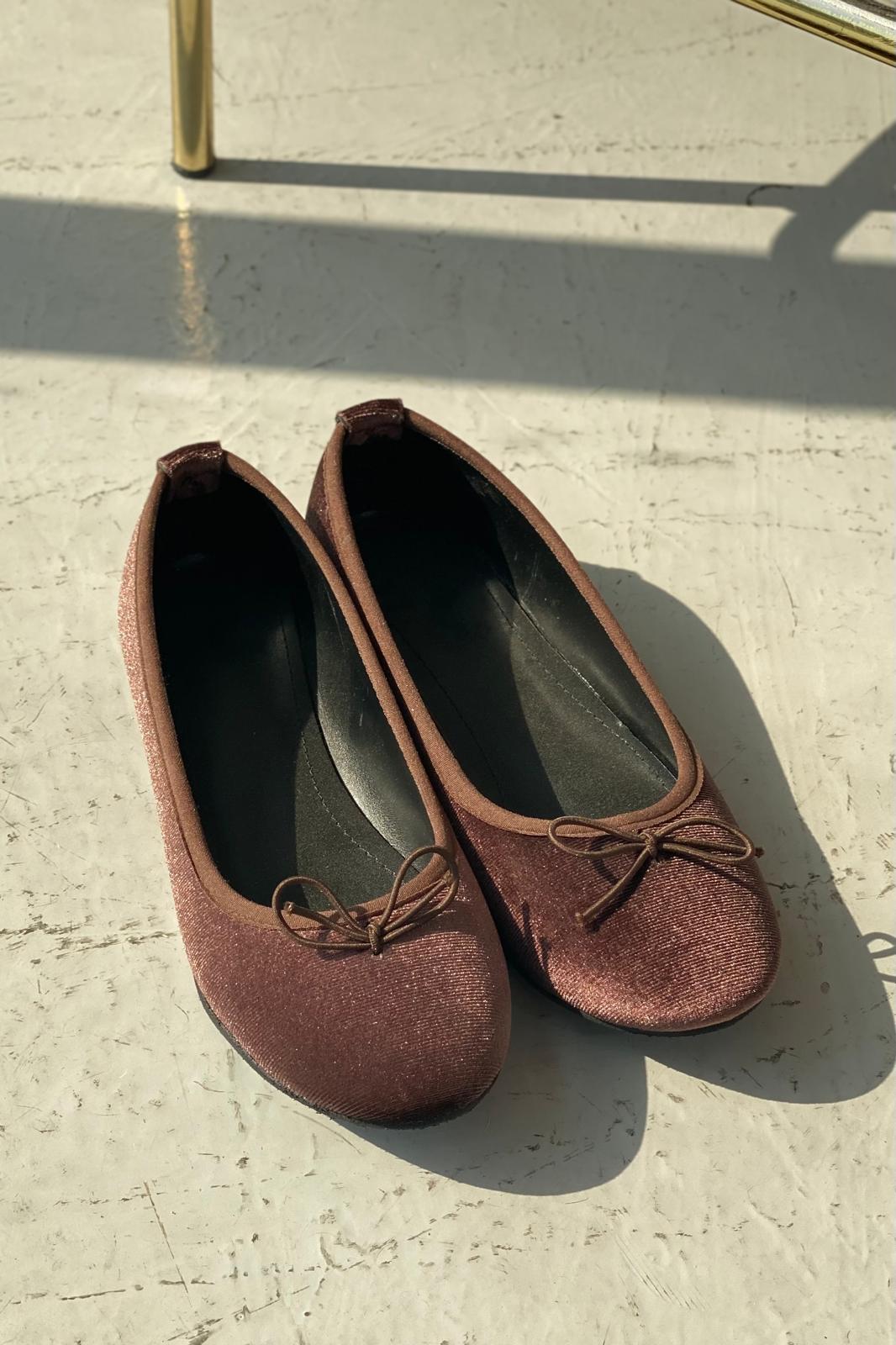 Lante Kadife Mary Jane Babet Acıkahve - ILOVESHOES