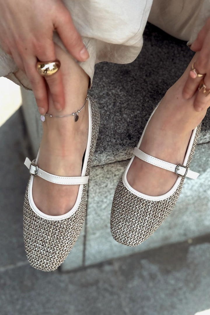 Xeluri Tekstil Kadın Babet Kahverengi - ILOVESHOES