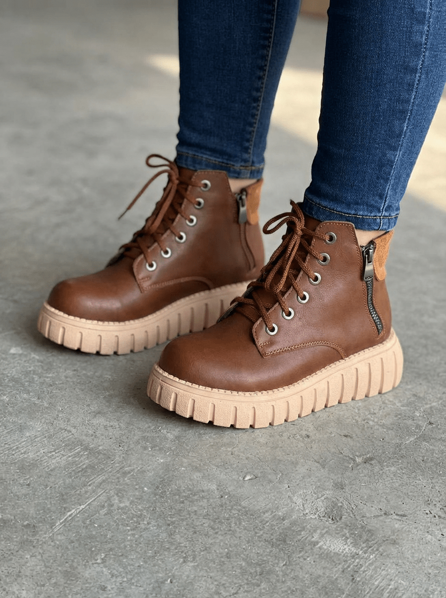 Malarion Kadın Bot Taba Mat Deri - ILOVESHOES