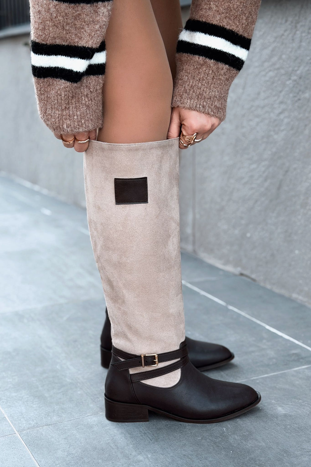 Clains Mat Deri Acı Kahve Kadın Çizme - ILOVESHOES