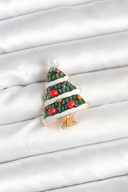ILS - 1069 Kadın Broş Süslü Yılbaşı Ağacı - ILOVESHOES