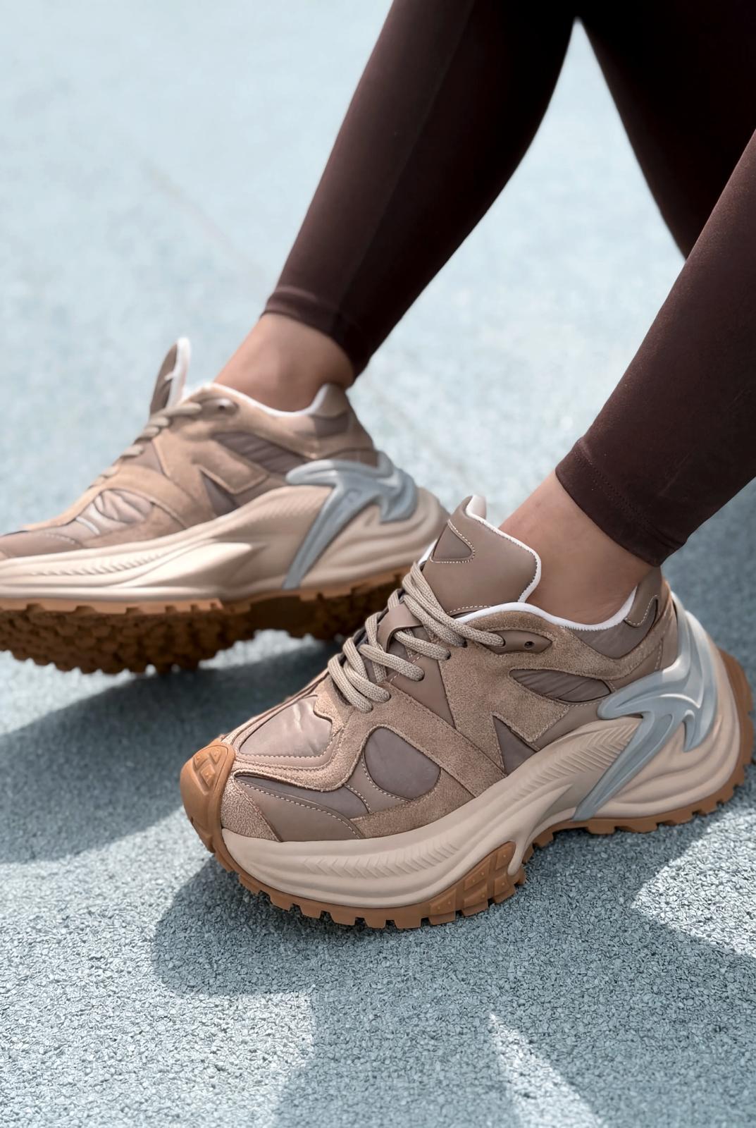 Leriva Kadın Spor Ayakkabı Vizon - ILOVESHOES