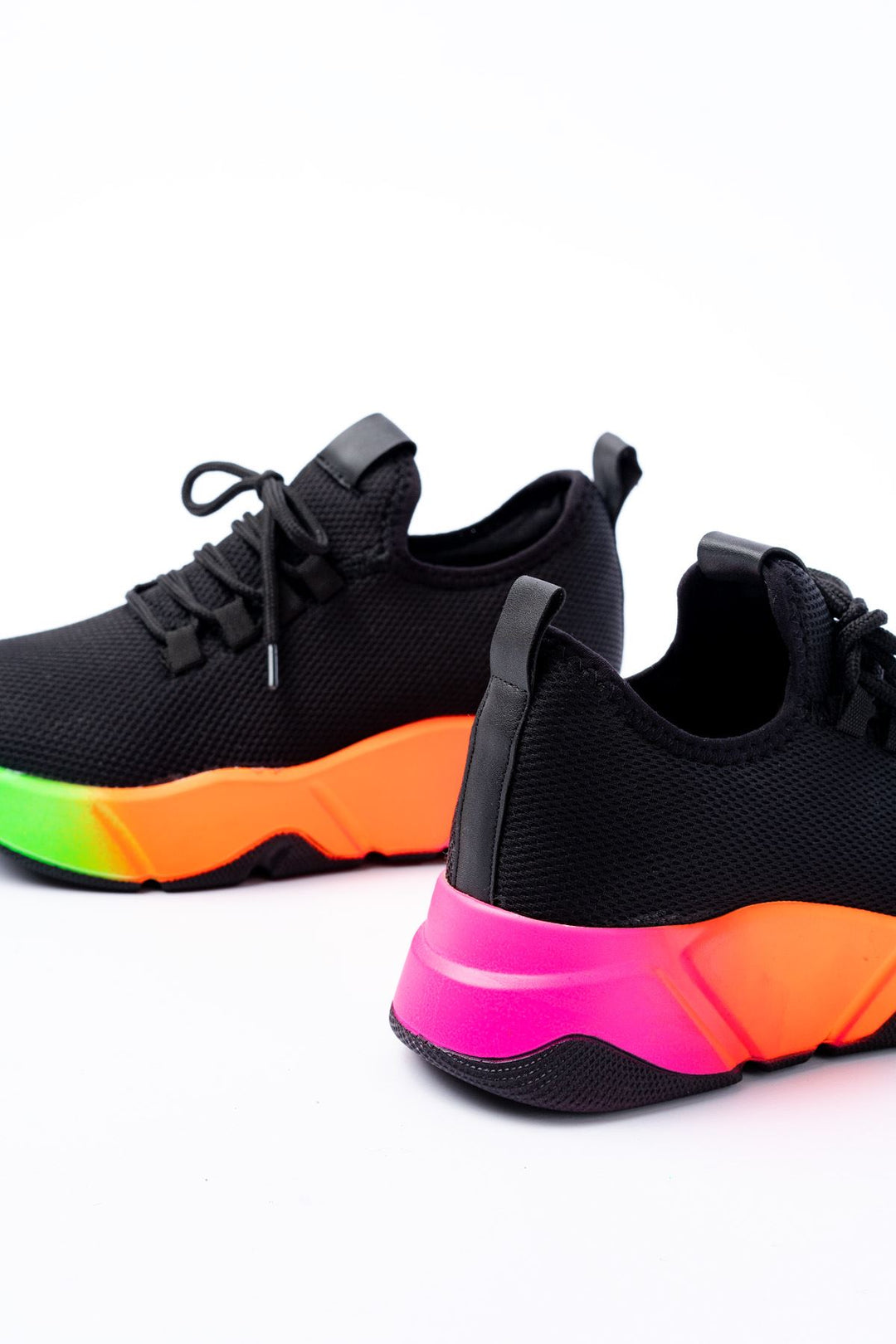 Calen File Siyah Renkli Taban Kadın Spor Ayakkabı - ILOVESHOES