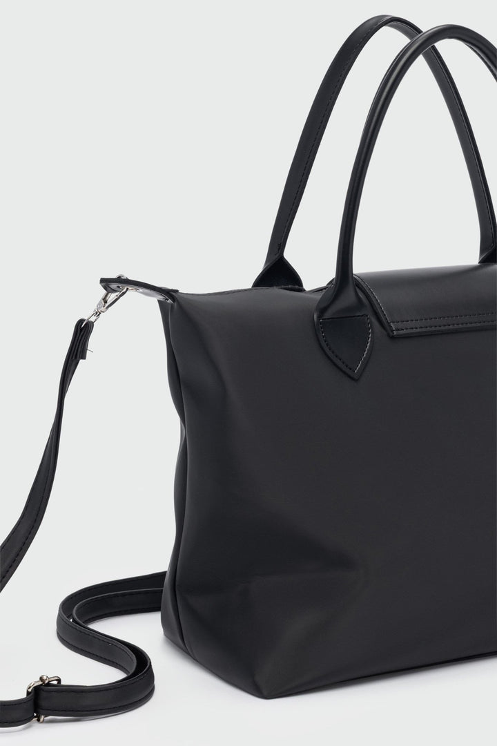 Aureli Kadın El Ve Omuz Çantası Siyah Charmlı - ILOVESHOES