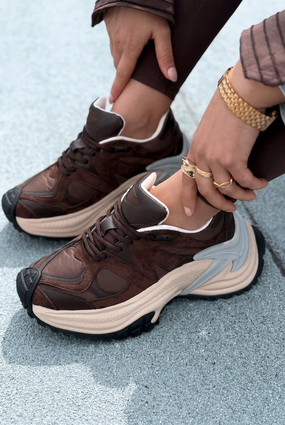 Leriva Kadın Spor Ayakkabı Acıkahve - ILOVESHOES